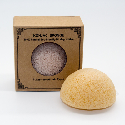 Different Shapes Turmeric Powder for All Skin Facial and Physical Cleaning Konjac Sponge