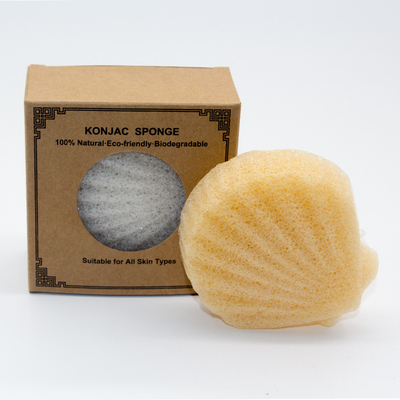 Different Shapes Turmeric Powder for All Skin Facial and Physical Cleaning Konjac Sponge