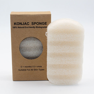 11g Konjac Wave Cleansing Sponge Skin Exfoliating Shower Sponge For Rosacea